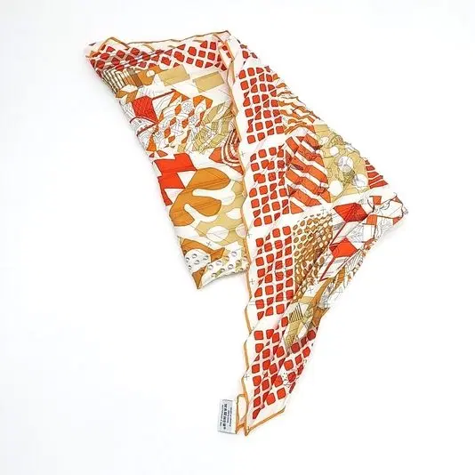 Hermes silk pleated scarf