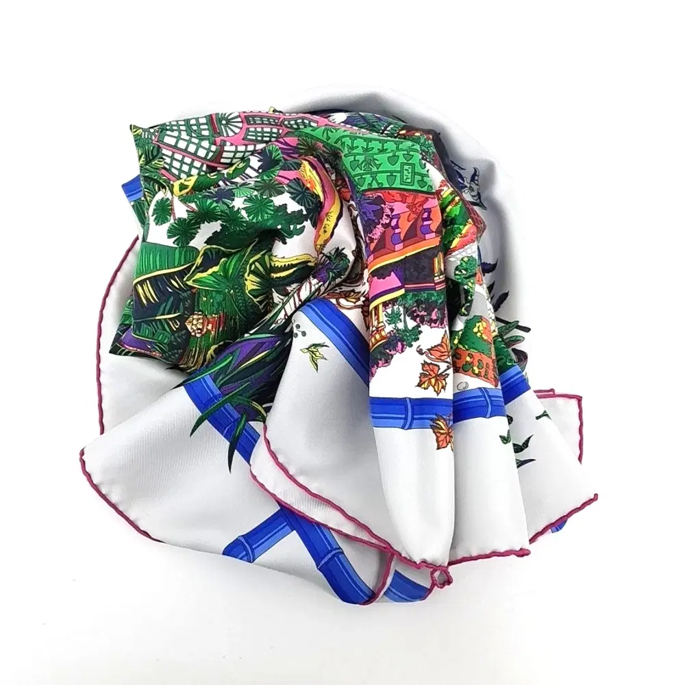 Hermes silk scarf