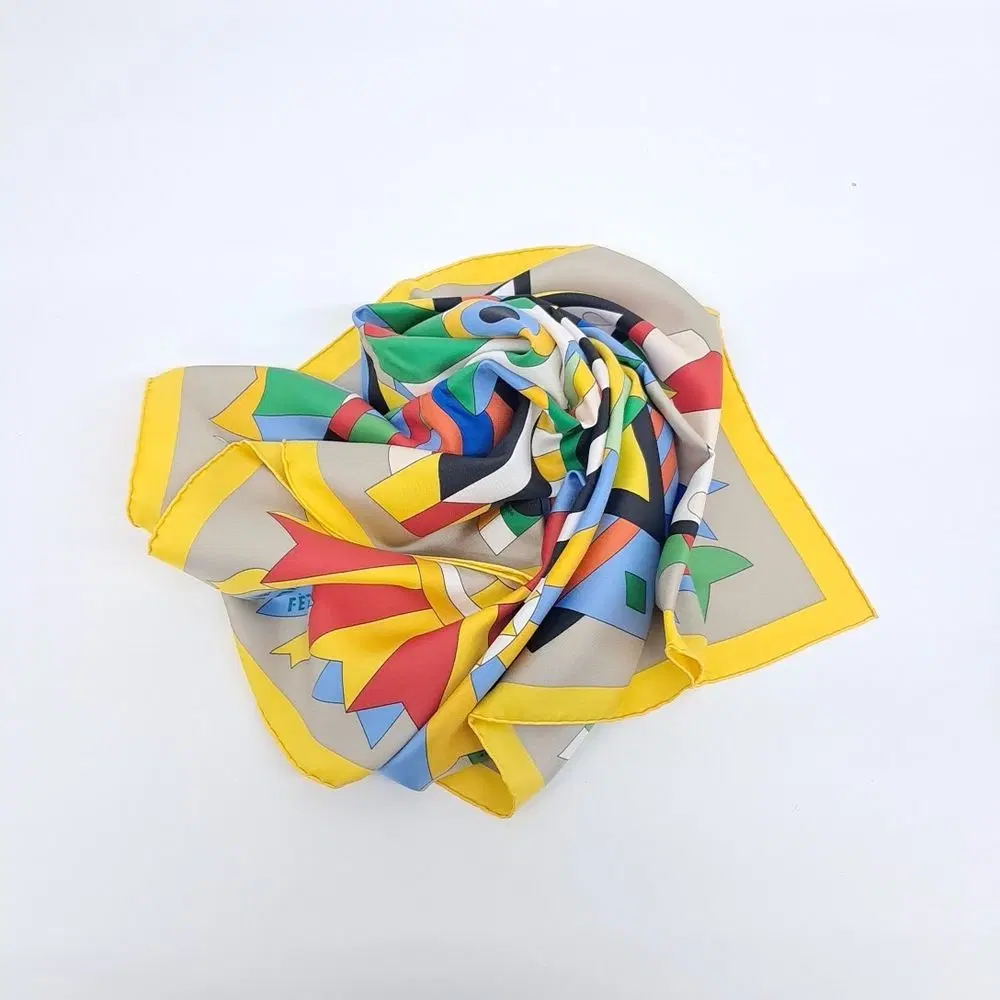 Hermes silk scarf