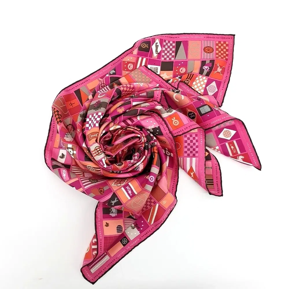 Hermes silk scarf