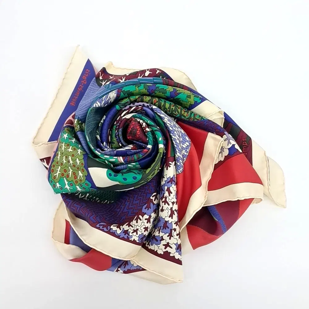 Hermes silk scarf