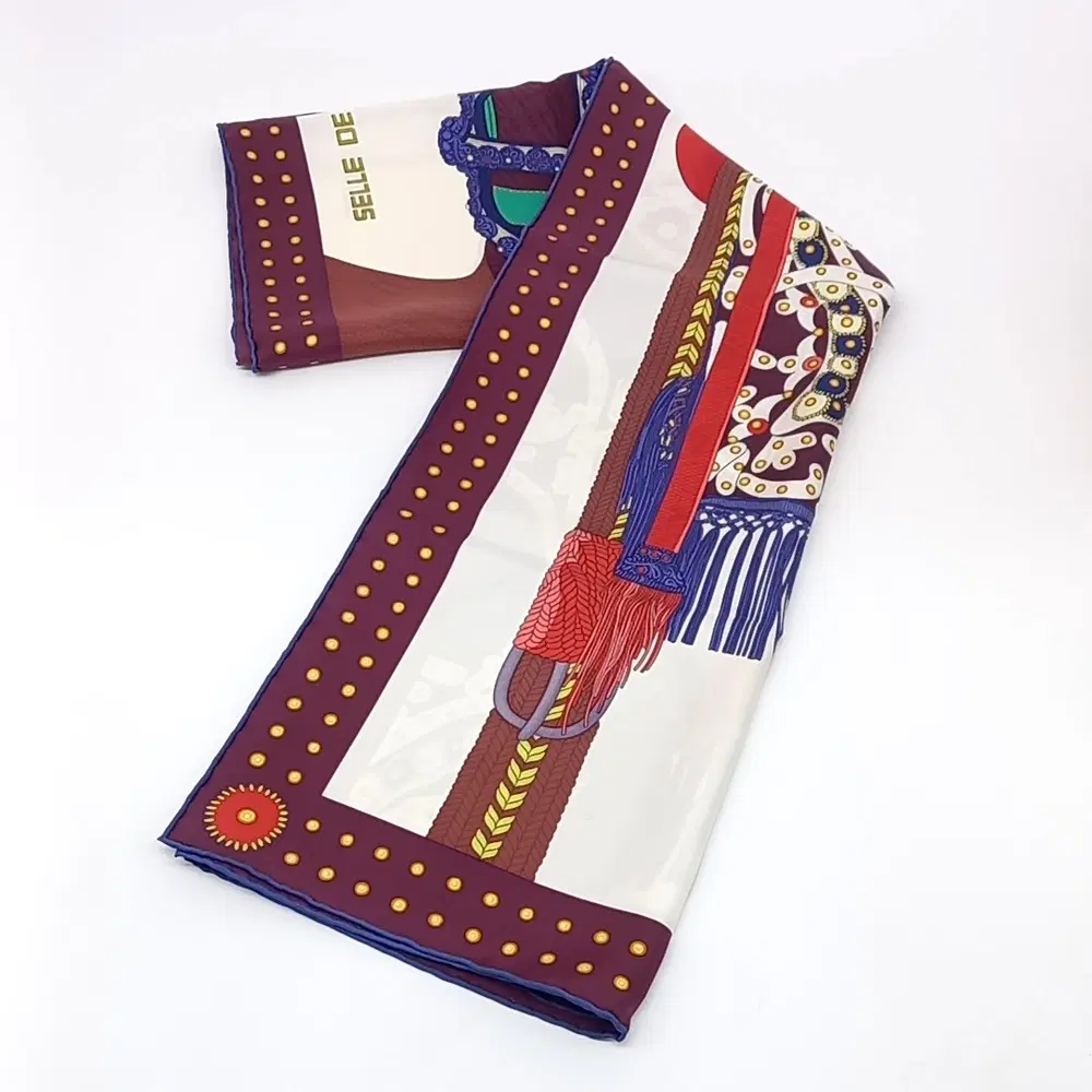 Hermes silk scarf