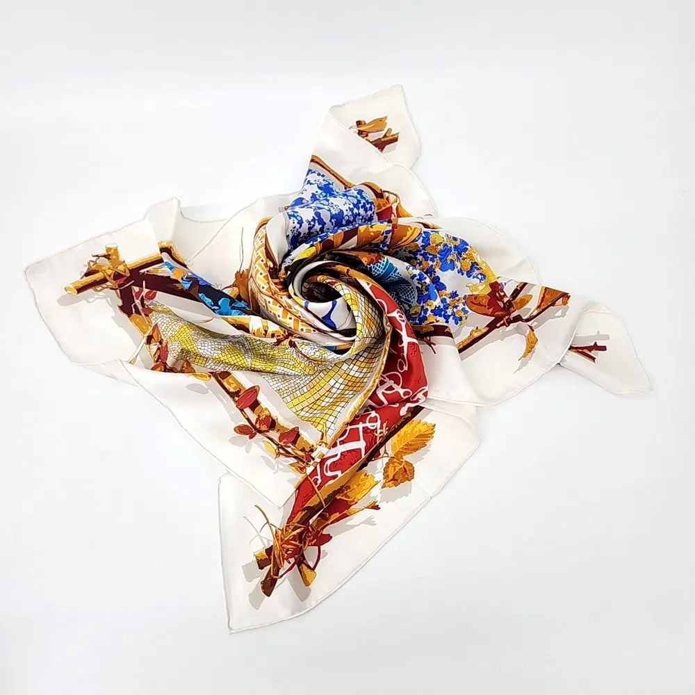 Hermes silk scarf