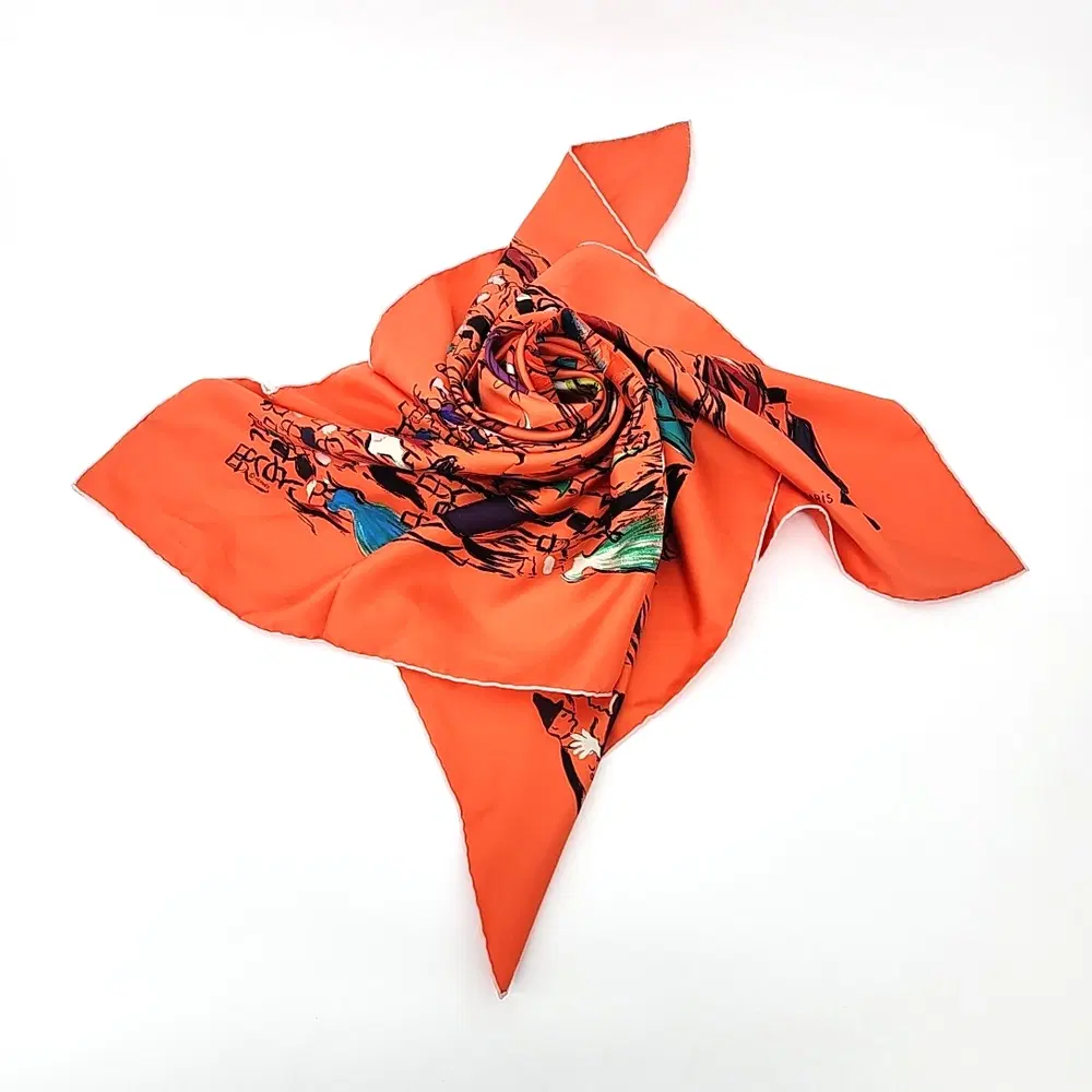 Hermes silk scarf