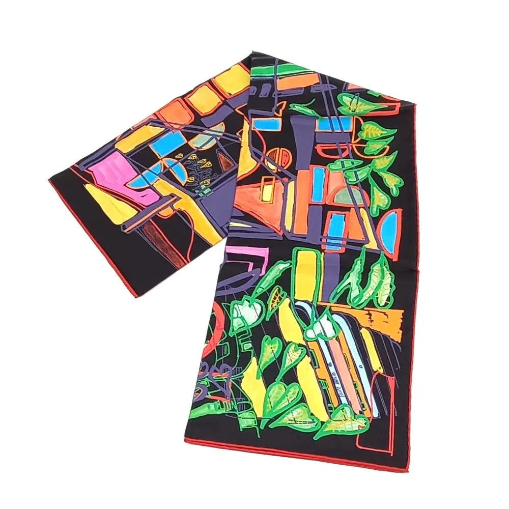 Hermes silk scarf