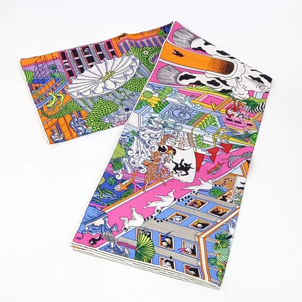 Hermes silk scarf