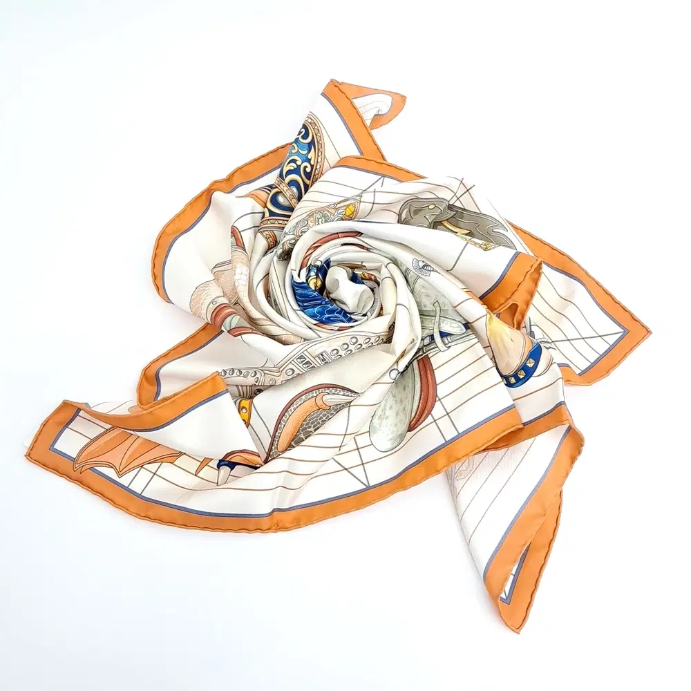 Hermes silk scarf