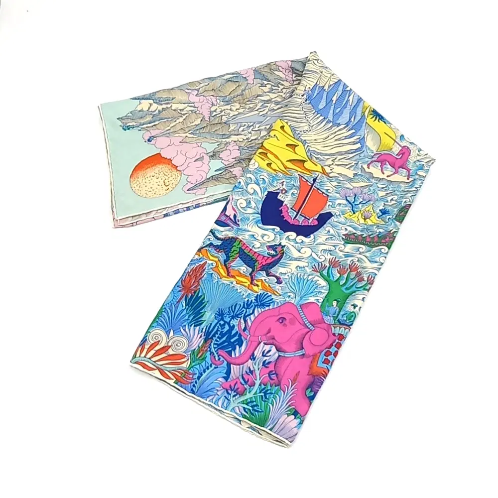 Hermes silk scarf