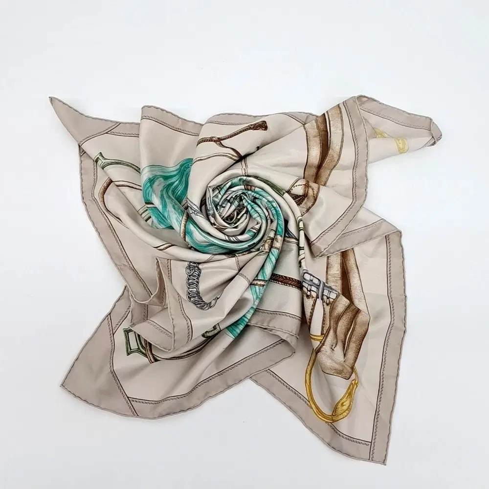 Hermes silk scarf