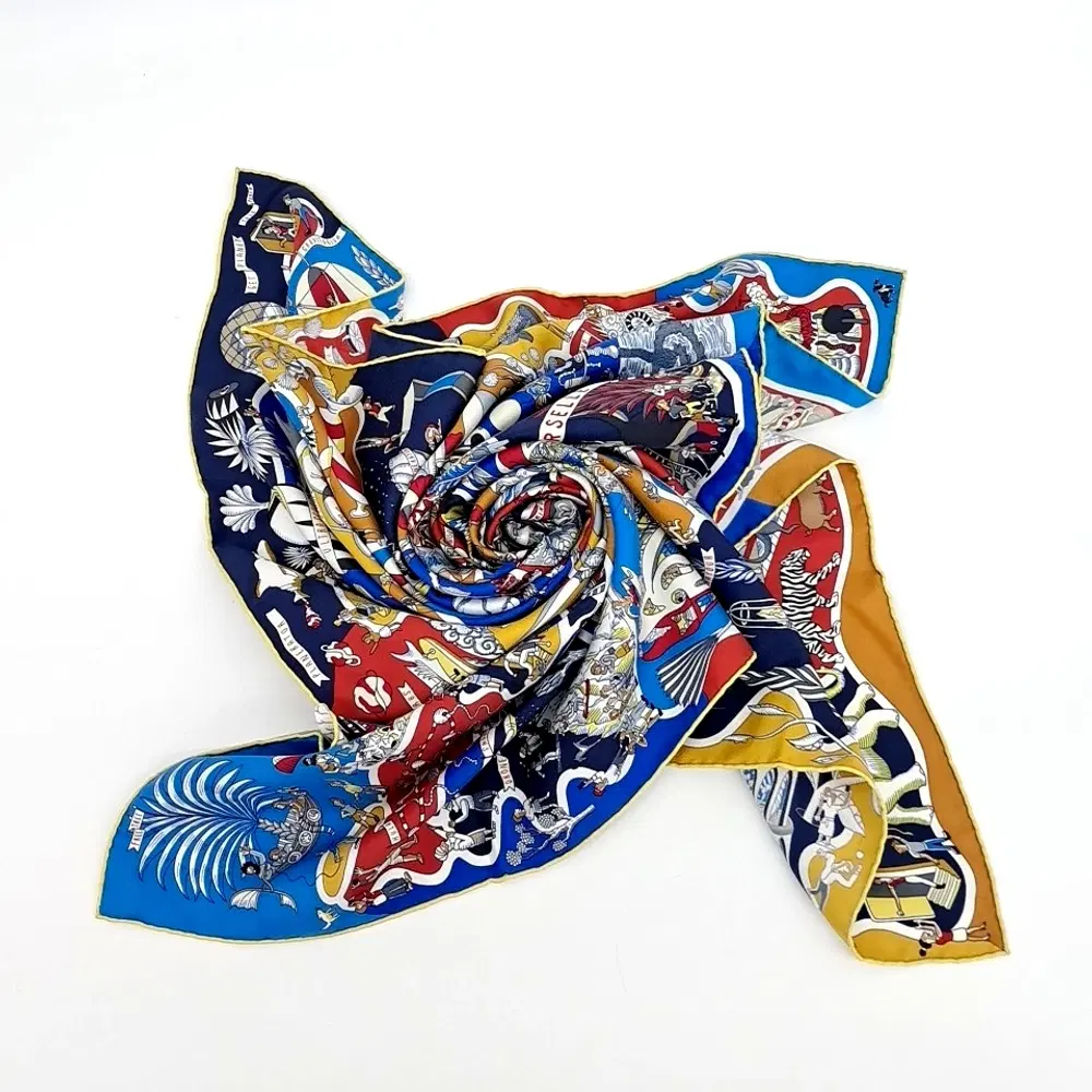 Hermes silk scarf