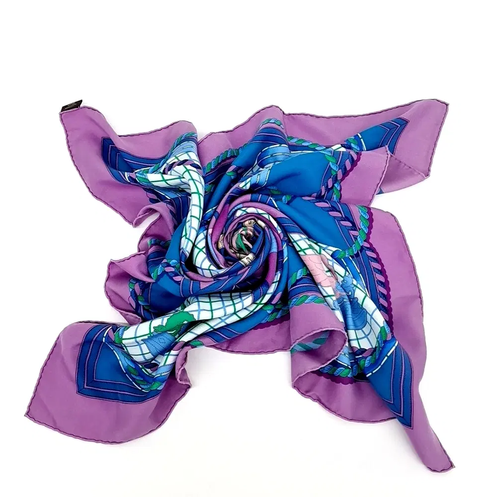 Hermes silk scarf