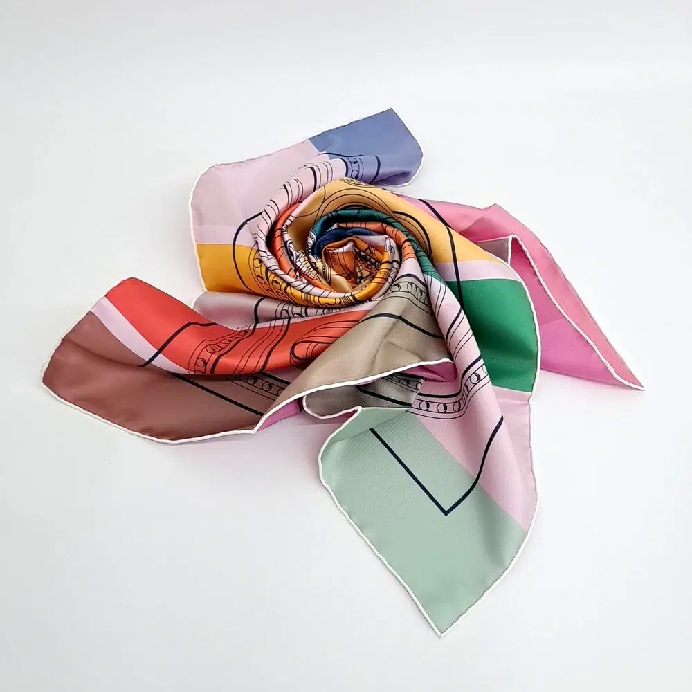Hermes silk scarf