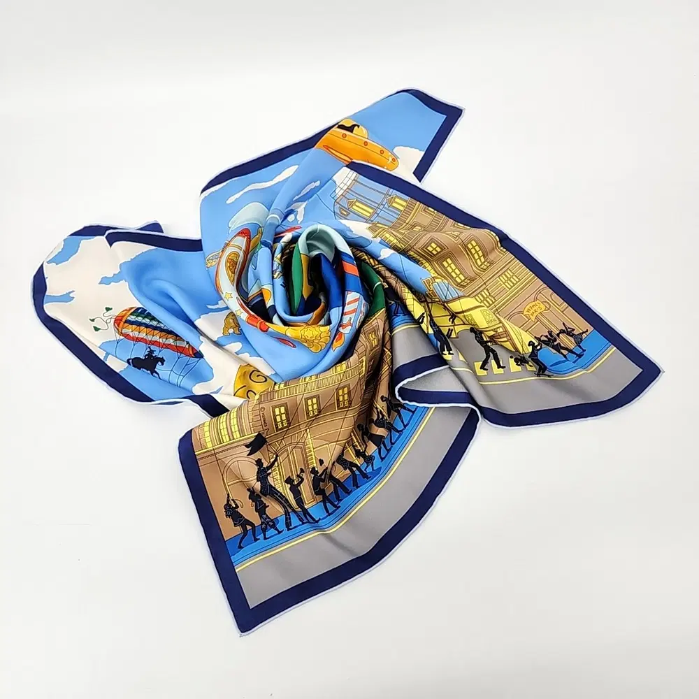 Hermes silk scarf