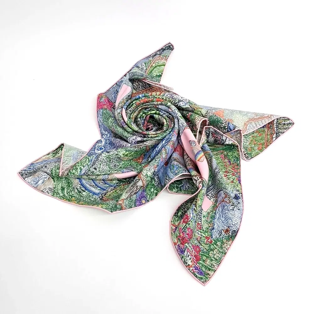Hermes silk scarf
