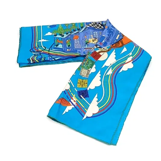 Hermes silk scarf