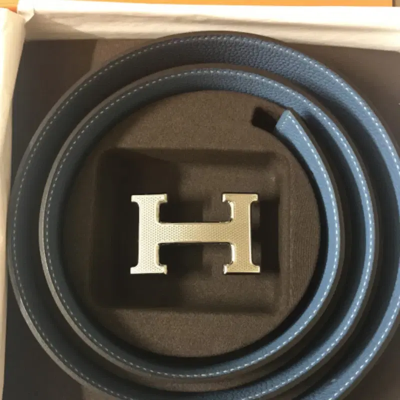 Hermes Buckle Belt 5382 Guilloche Silver
