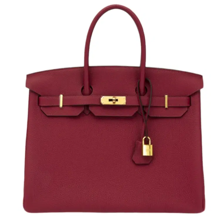 New Herm?s Birkin 35 Rouge Grenade Togo GHW-Hover-Image