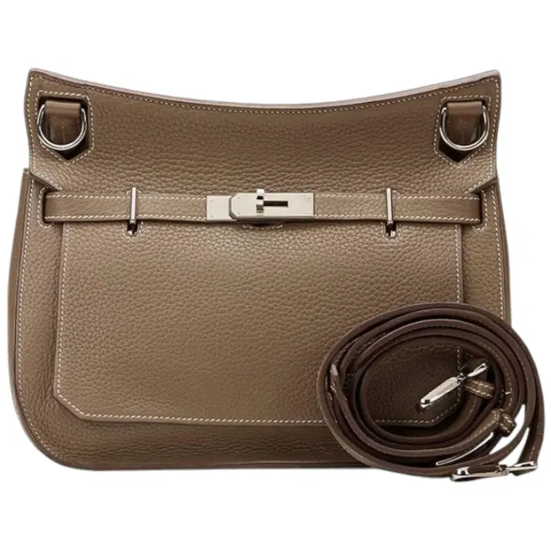 Hermes Jypsiere 28 Clemence Leather Cross Body Bag