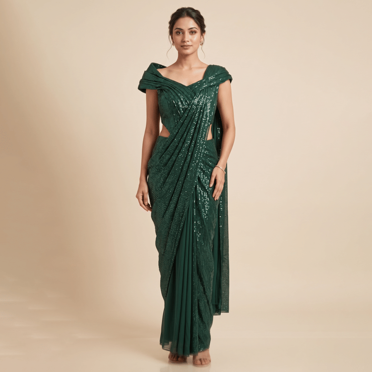 Gaurav Gupta Green Gown-Hover-Image