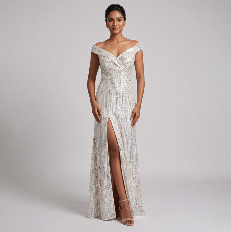 Manish Malhotra Sequins Gown, Size-Small-Hover-Image