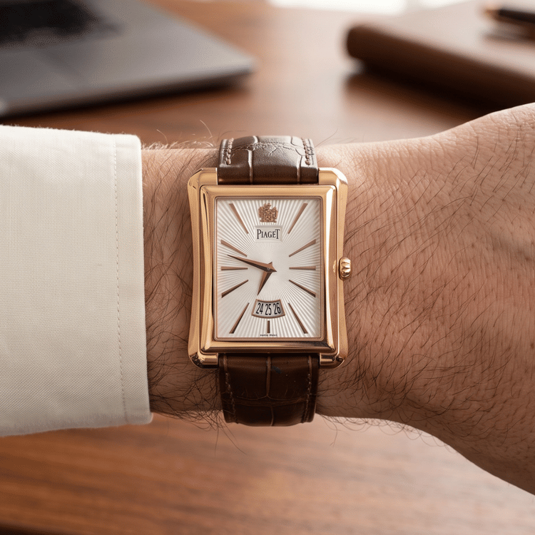 Piaget Emperador 36 MM Date Rose Gold Automatic Men Watch GOA32121-Hover-Image