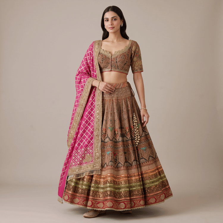 Rimple And Harpreet Lehenga-Hover-Image