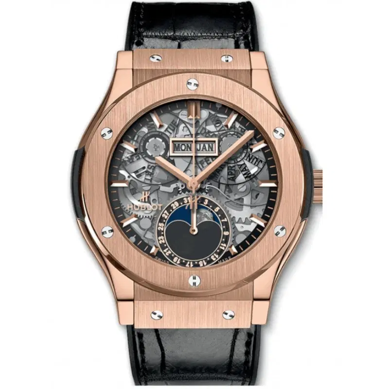 Hublot Classic Fusion Aerofusion Moon Phase King Gold Watch