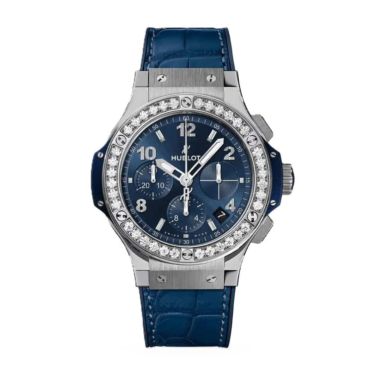 Hublot Big Bang 41 MM Steel Blue Diamonds Automatic-Hover-Image