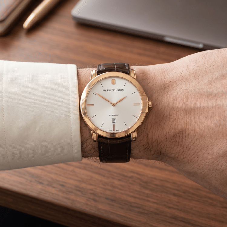 Harry Winston Midnight 42 MM Rose Gold Automatic Watch 450-MMMR42WL.W1-Hover-Image
