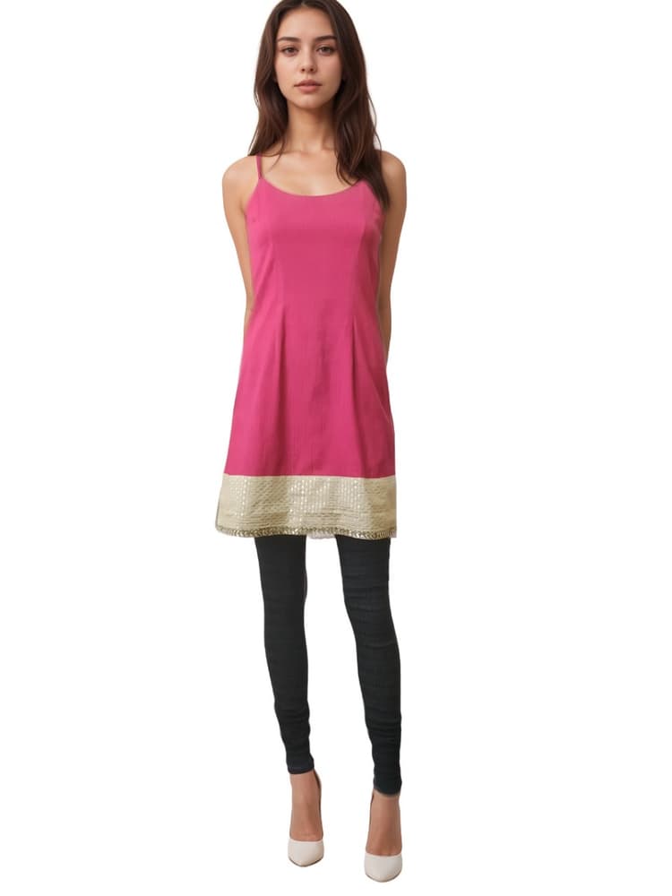 Sabyasachi Pink And Black 2 Piece Set-Hover-Image