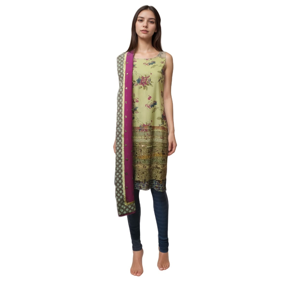 Sabyasachi Light Green 3 Piece Suit