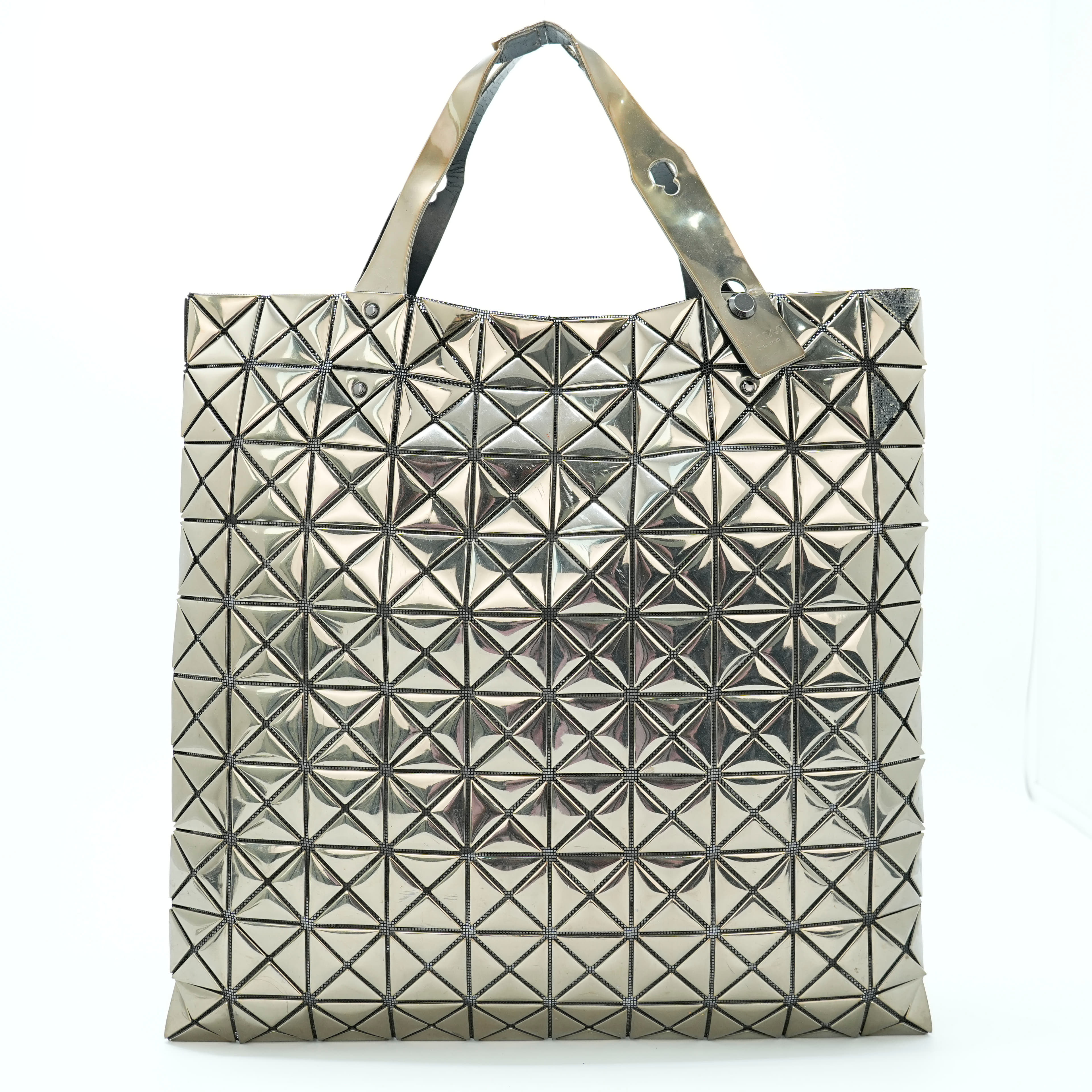 Issey Miyake Prism tote bag in a metallic bronze