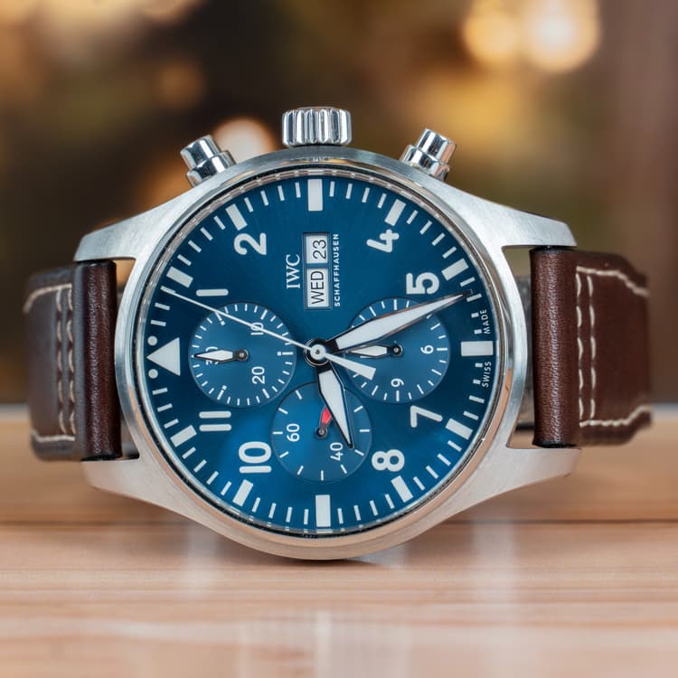 IWC Pilot Chronograph 43 MM Blue Dial Automatic-Hover-Image