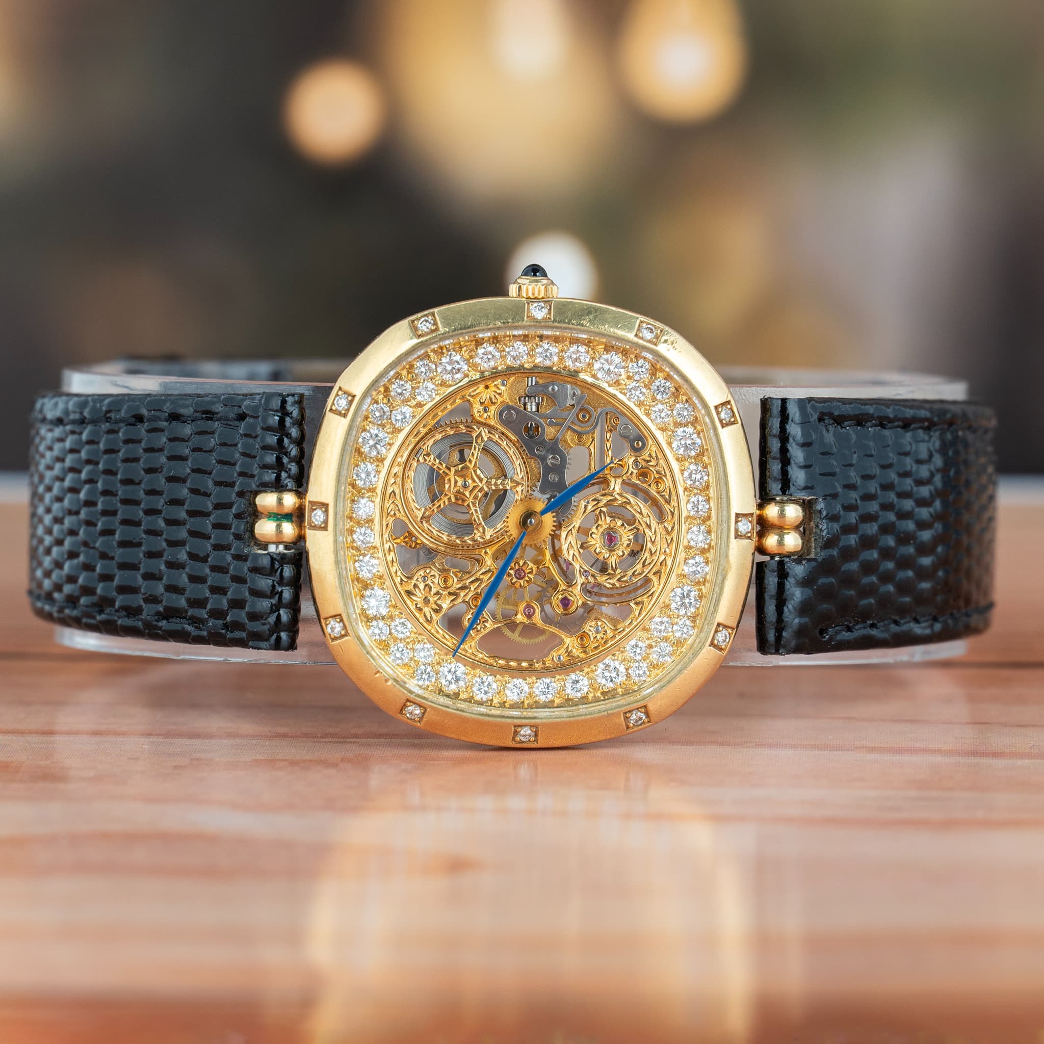IWC Skeleton Watch with Diamonds