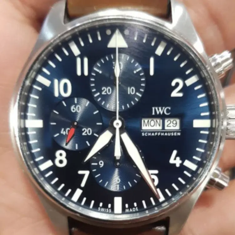IWC Pilots Le Petit Prince Steel Automatic Blue Dial Men Watch-Hover-Image