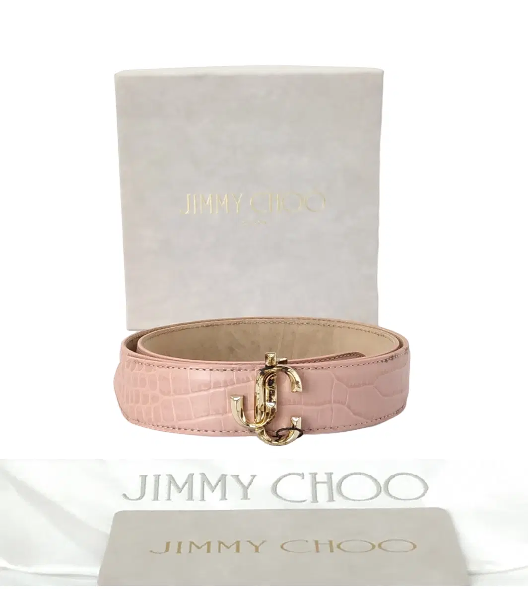 Jimmy Choo Felisa Croc Embossed Leather Belt