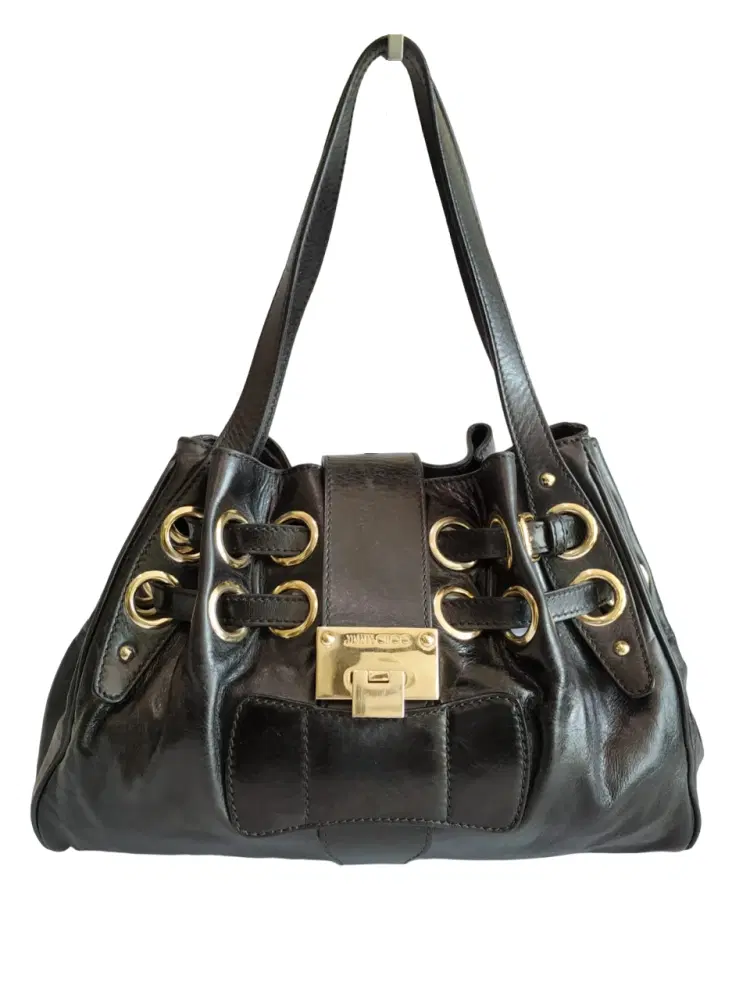 Jimmy Choo Ramona Patent Leather Shoulder Bag-Hover-Image
