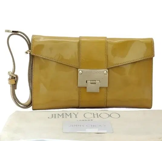 Jimmy Choo Patent Leather Rebel Clutch-Hover-Image