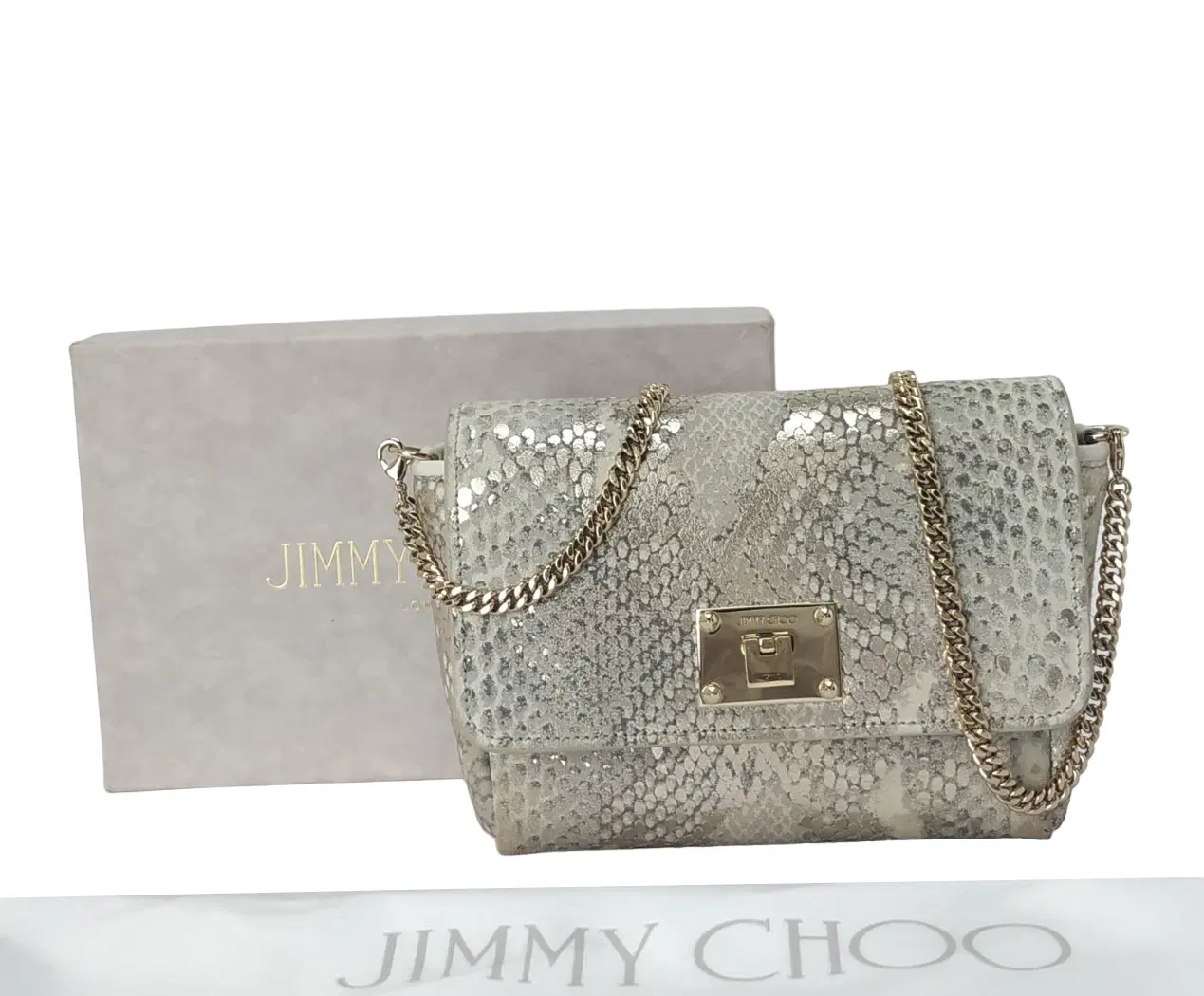 Jimmy Choo Snakeskin Crossbody Bag