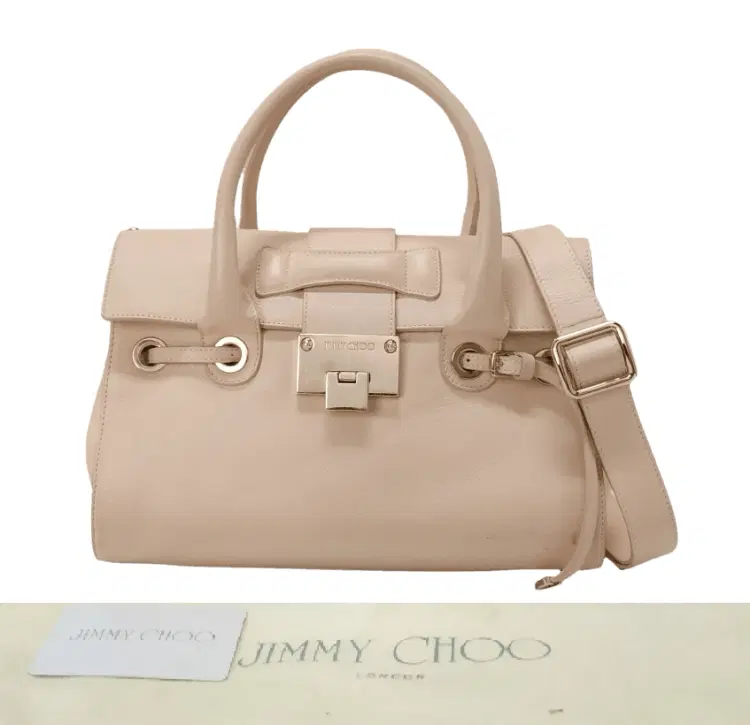 Jimmy Choo Blush Pink Leather Small Rosalie Satchel-Hover-Image