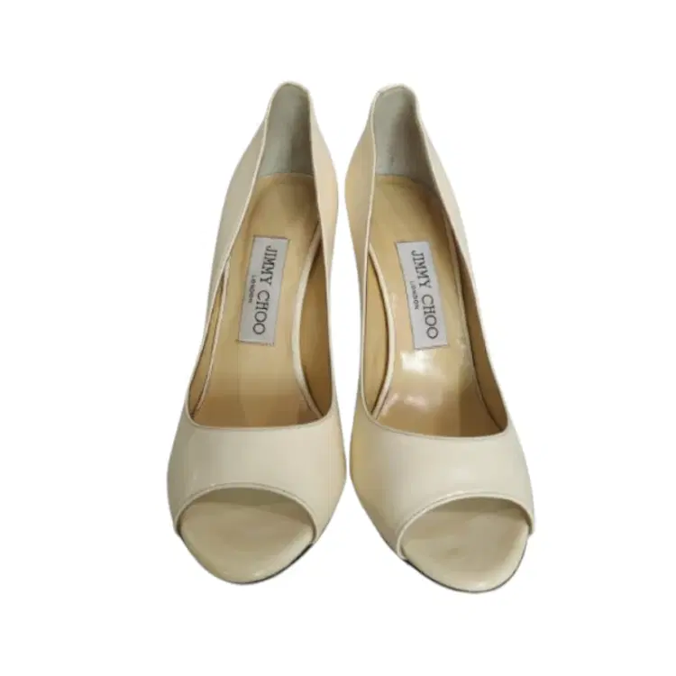 Jimmy Choo Nude Peep Toe Wedges-Hover-Image