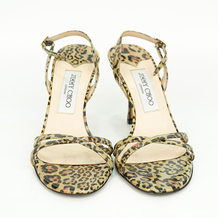 Size 36.5 - Jimmy ChooÂ LeoÂ SandalsÂ in Leopard Print-Hover-Image