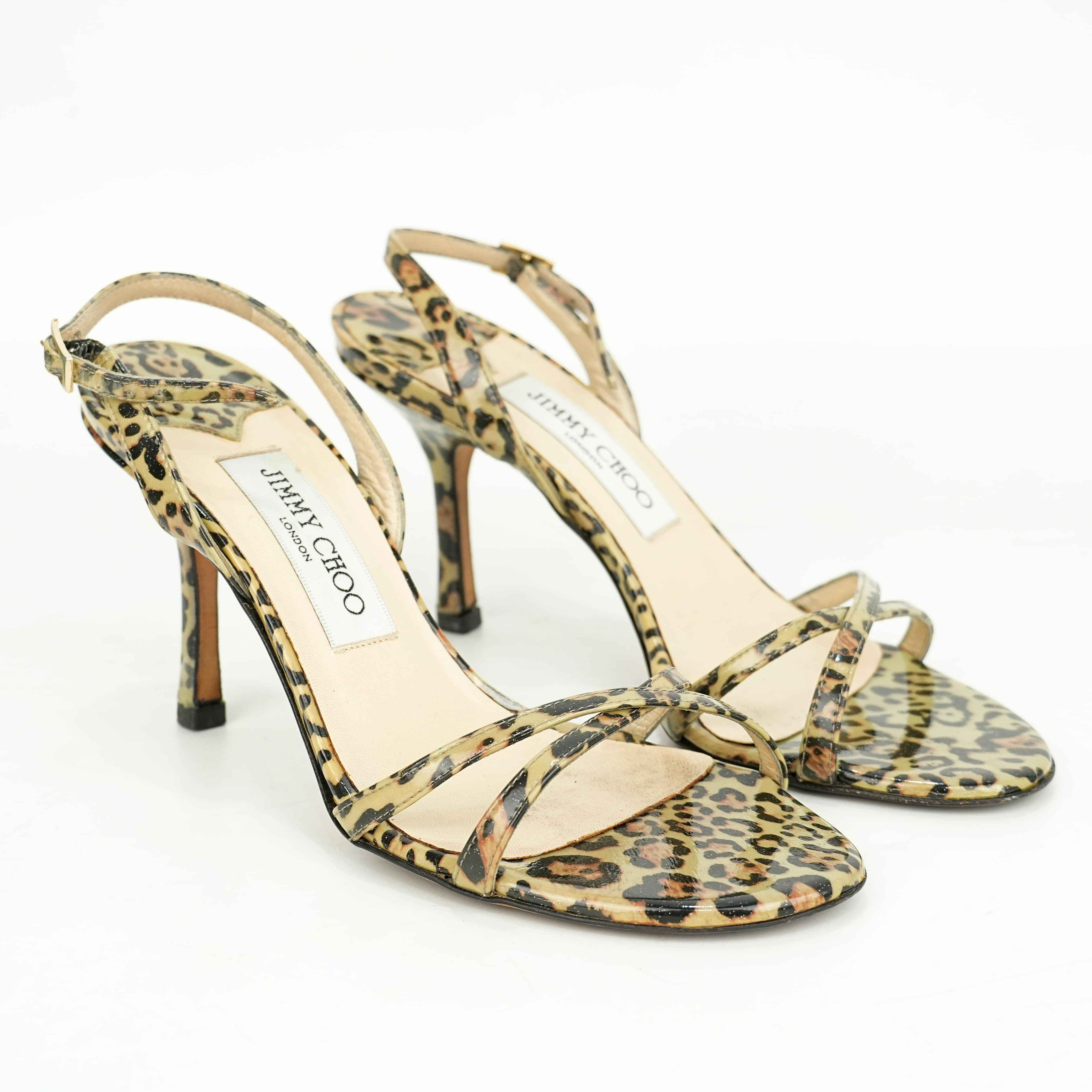 Size 36.5 - Jimmy ChooÂ LeoÂ SandalsÂ in Leopard Print