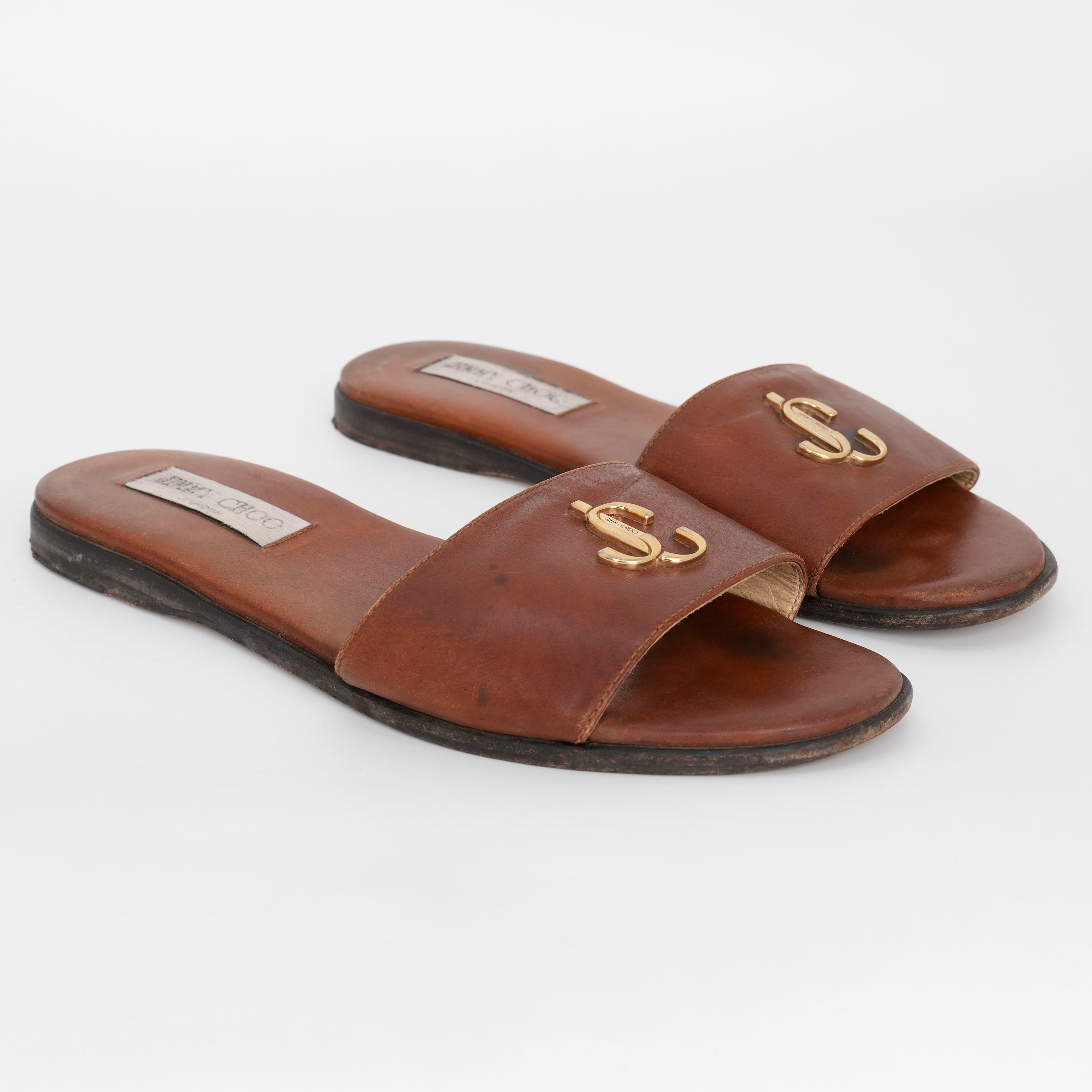 Size 38 - Jimmy Choo London JC Flat Slides