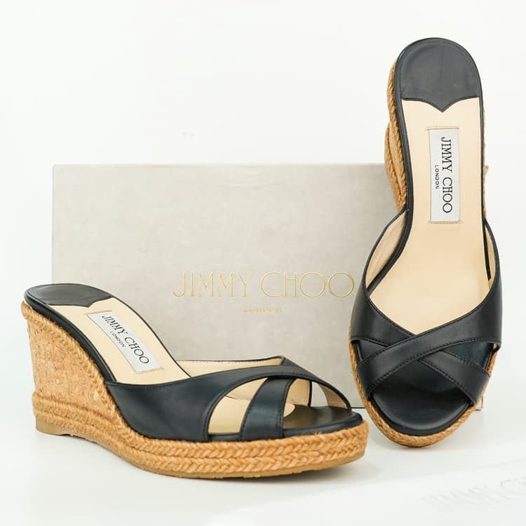 Size 38 - Jimmy Choo Almer 80 Wedge Sandals-Hover-Image
