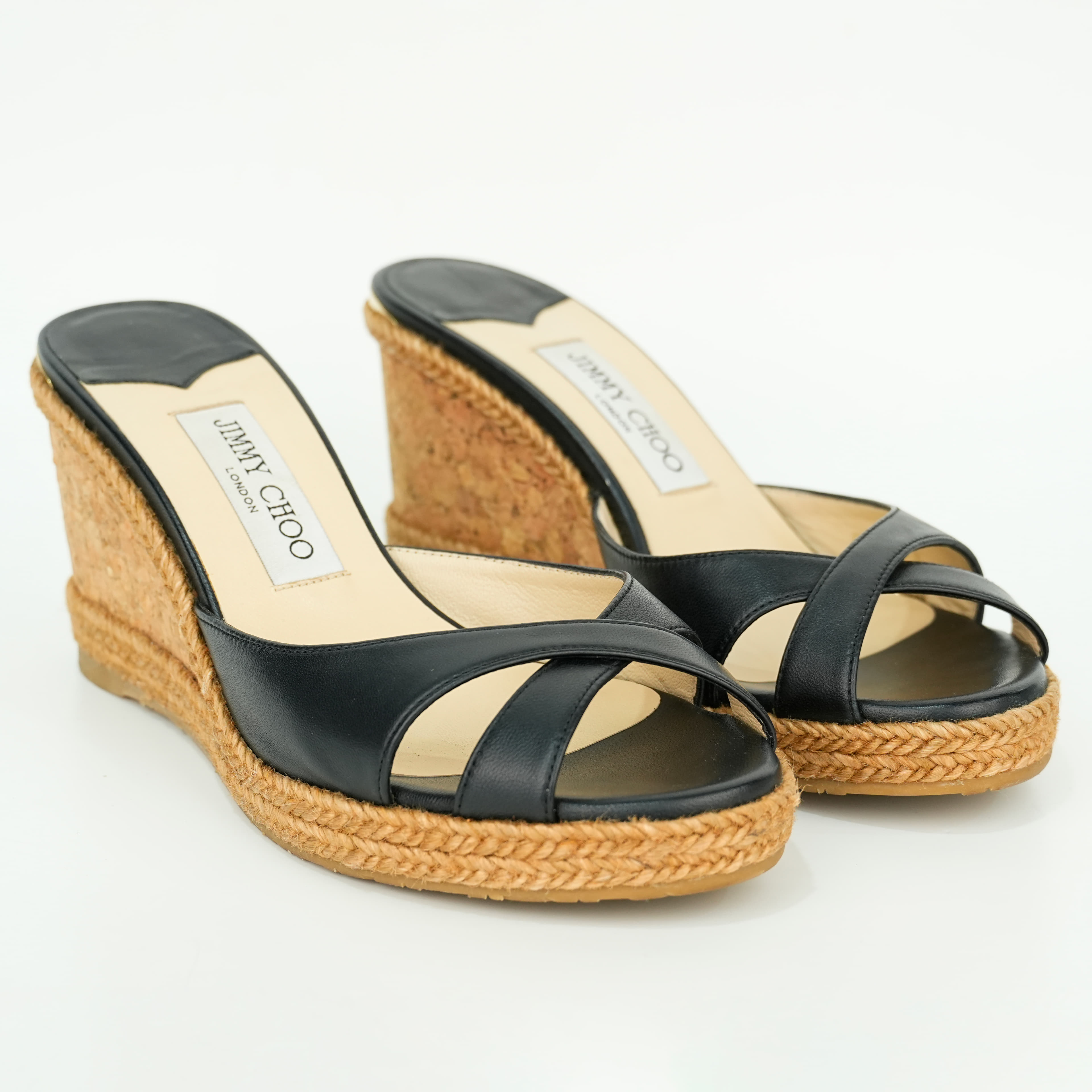 Size 38 - Jimmy Choo Almer 80 Wedge Sandals