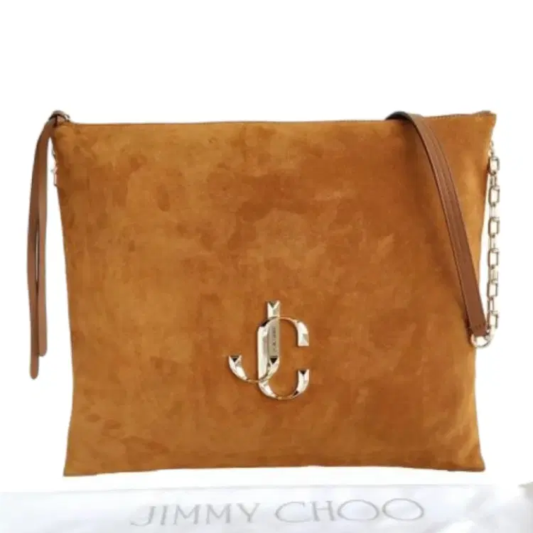 Jimmy Choo Varenne Suede JC Logo Shoulder Bag-Hover-Image