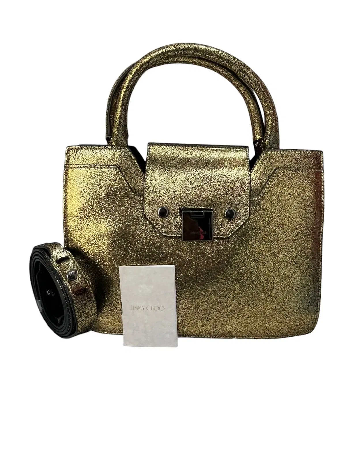 Jimmy Choo Metallic Gold Bag