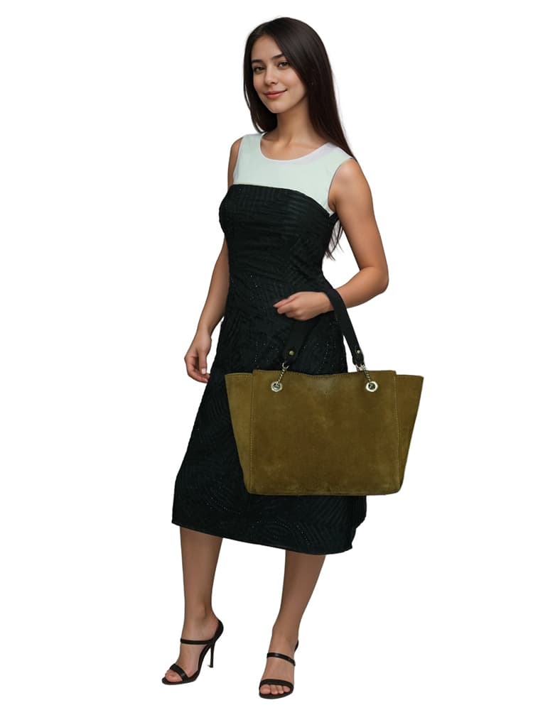 Jimmy Choo Suede Tote Bag-Hover-Image