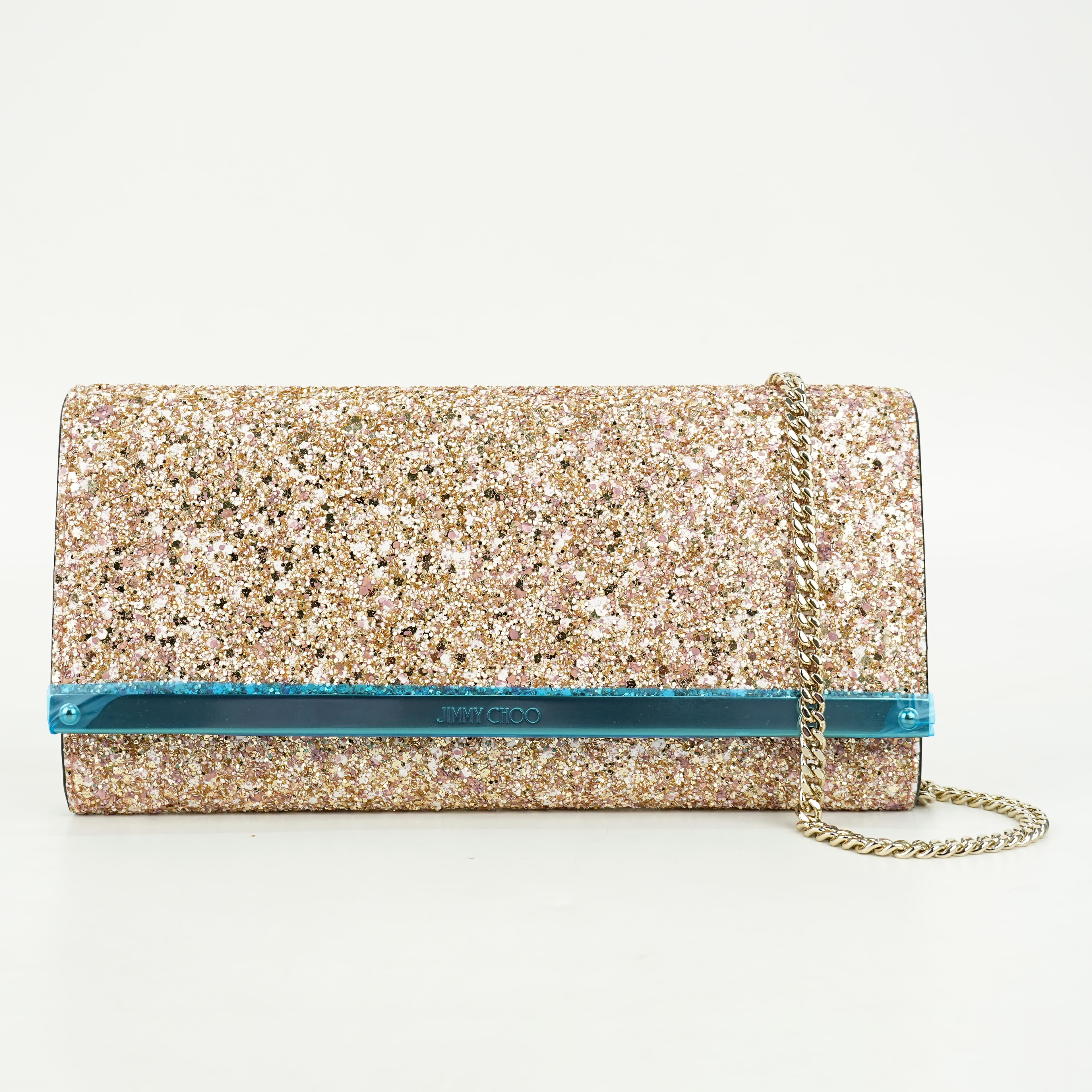 Jimmy Choo Milla Coarse Glitter Bag